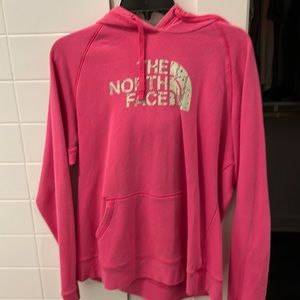 North face pink hoodie